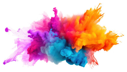 Fototapeta premium PNG Abstract creativity splattered transparent background