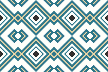 Ethnic abstract ikat art. Seamless pattern in tribal, folk embroidery, and Mexican style. Aztec geometric art ornament print.Design for carpet, wallpaper, clothing, wrapping, fabric, cover, textile