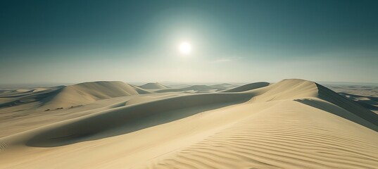 Fototapeta na wymiar Desert Serenity: Unveiling the Untouched Landscape