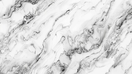 White marble with gray veins texture - Classic white marble texture with delicate gray veins, ideal for luxurious and timeless design applications - obrazy, fototapety, plakaty