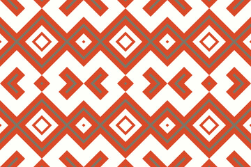 Ikat Fabric Paisley Embroidery Background. Ikat Damask Geometric Ethnic Oriental Pattern traditional.aztec Style Abstract Vector illustration.design for Texture,fabric,clothing,wrapping,sarong.