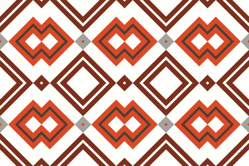 Ikat Fabric Paisley Embroidery Background. Ikat Damask Geometric Ethnic Oriental Pattern traditional.aztec Style Abstract Vector illustration.design for Texture,fabric,clothing,wrapping,sarong.