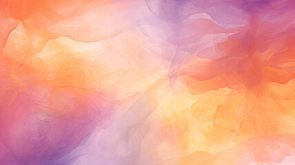 Watercolor Backgrounds: Gentle Pale Purple and Orange
