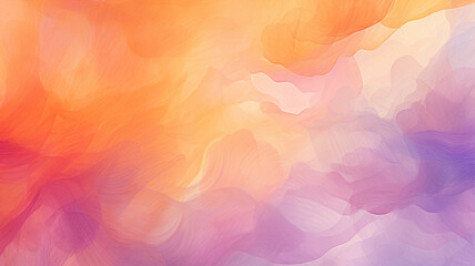 Watercolor Backgrounds: Gentle Pale Purple and Orange