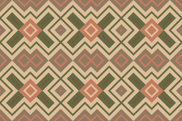 Ikat Fabric Paisley Embroidery Background. Ikat Damask Geometric Ethnic Oriental Pattern traditional.aztec Style Abstract Vector illustration.design for Texture,fabric,clothing,wrapping,sarong.
