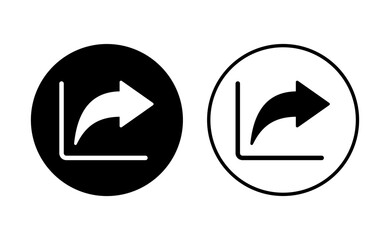 Share icon set. Sharing vector icon