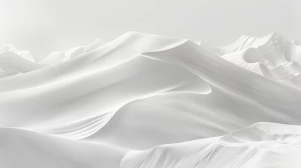 Fotobehang Abstract close-up of desert sand dunes with minimalist aesthetic. © taelefoto
