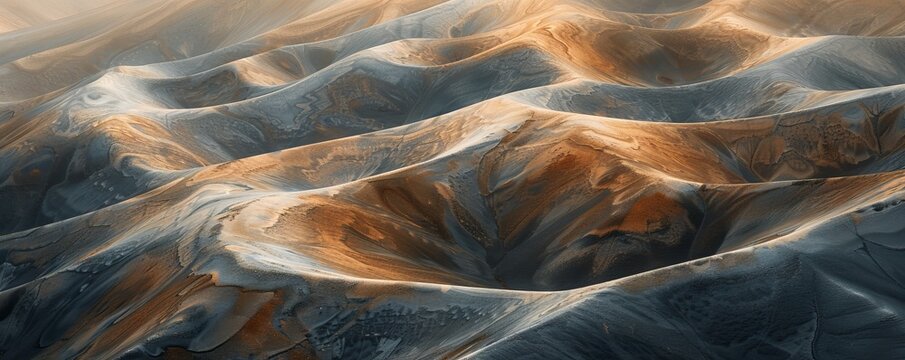 Abstract close-up of desert sand dunes with minimalist aesthetic.