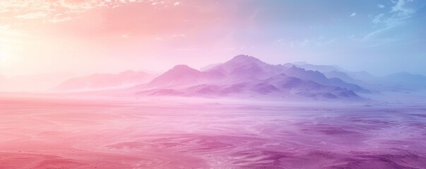 Minimalist photograph of desert landscape with soft, muted tones. - obrazy, fototapety, plakaty