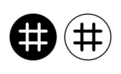 Fototapeta premium Hashtag icon set. hashtag symbol