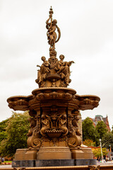 Ross Fountain at the Princes Street Gardens, Edinburgh, Scotland