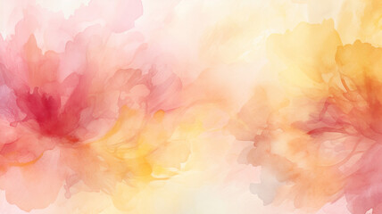 Watercolor Backgrounds: Gentle Pale Yellow and Pink