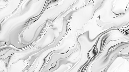 Obraz premium Black and white abstract marble ink pattern - Monochromatic abstract ink marble pattern for a modern and sleek background or creative design element implications
