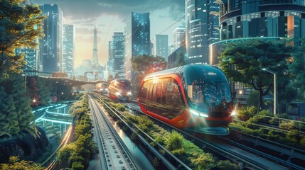 Eco-Friendly Transportation System in Urban Cityscape