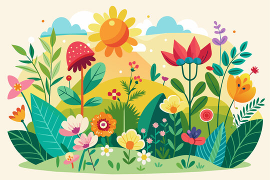 Summer's charm is evident in the vibrant flowers against a pristine white backdrop.