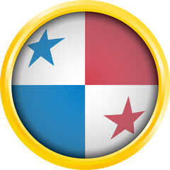 PANAMA FLAG CIRCEL SHAPE