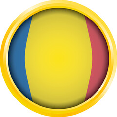 ROMANIA FLAG CIRCEL SHAPE
