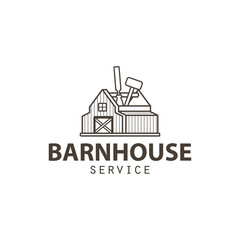 Fototapeta premium Warehouse Barn Logo