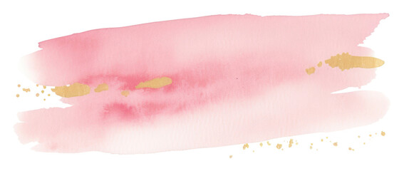 PNG Pink and gold glitter stains paint paper petal