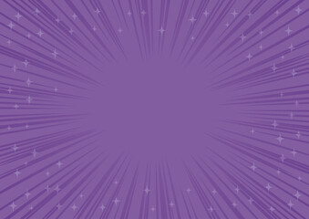 集中線　紫　背景　キラキラ