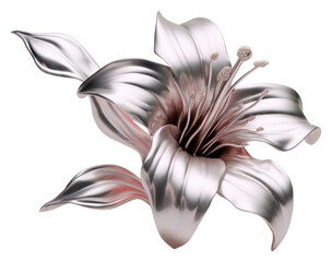 PNG Lilly Chrome material flower petal plant - obrazy, fototapety, plakaty