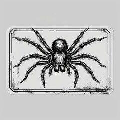 Engraving of a spider