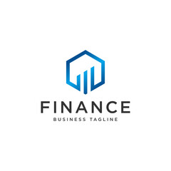 Financial professional logo design template