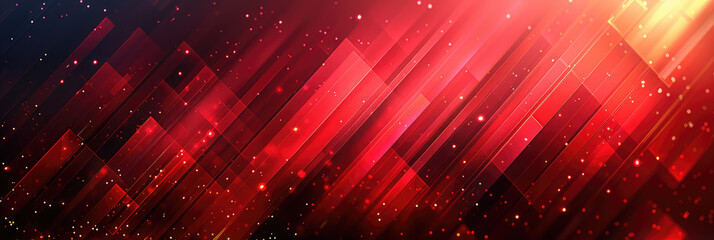 Red background, diagonal layout, strong contrast between light and dark, abstract lines of brushstrokes. Created with Ai - obrazy, fototapety, plakaty