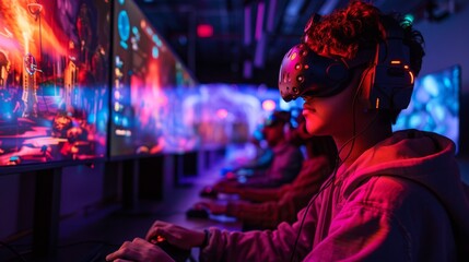 An AI-enhanced gaming environment where virtual worlds adapt and evolve based on player interactions