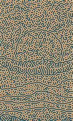 Green and orange Abstract Turing Pattern Background