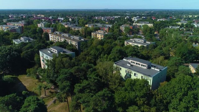 Beautiful Blocks In Trees Otwock Bloki Drzewa Aerial View Poland