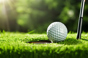 golf ball on tee shot
