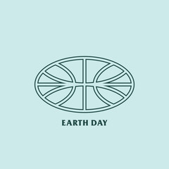 Earth day logo vector