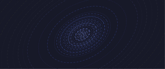 modern diagonal curvy dashed line with planetary orbit look alike, futuristic geometric curve eps vector design for background, science, tech © Izzul Khaq