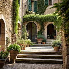 courtyard of the house