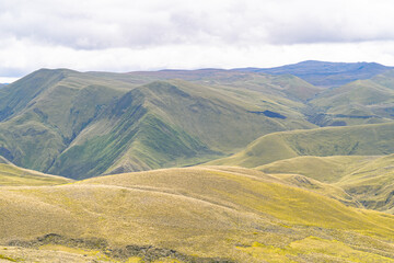 Andean landscapes, hills for agriculture.