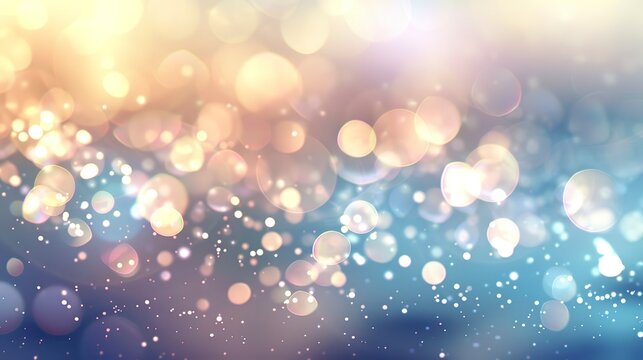 Shimmering abstract light spots, creating a bokeh effect in romantic colors, symbolizing the light love brings.