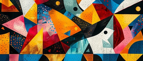 Safari patterns redefined, vivid geometric canvas