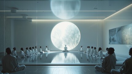 Futuristic AI-led Art Therapy Session