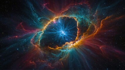 Supernova's Dazzling Color Symphony