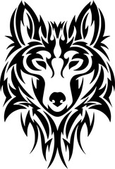 tattoo, head, vector, tiger, animal, lion, cat, illustration, wild, face, tribal, wolf, design, symbol, cartoon, logo, black, art, dog, power, mammal, predator, mascot, silhouette, wildlife