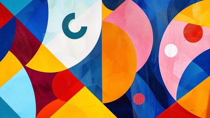 Geometric abstracts with bold, bright contrasts, capturing the playful and adventurous spirit of summer.