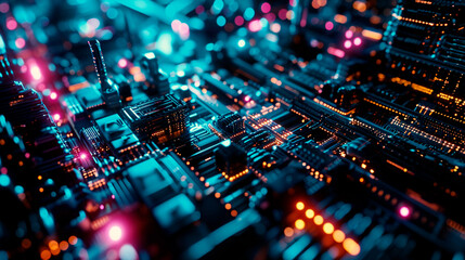 Obraz premium AI advanced circuit board