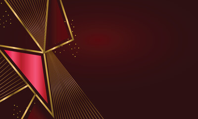 Fototapeta na wymiar Red modern abstract triangle design background