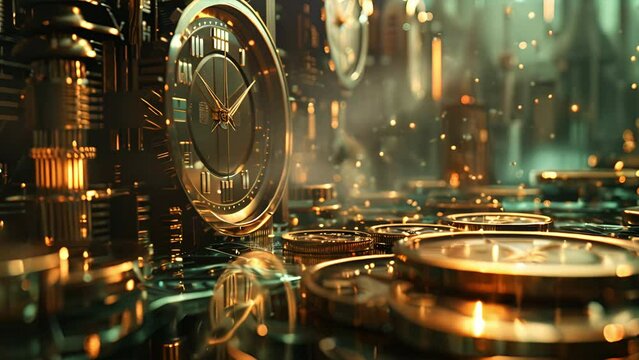 Pushing through a city built of clocks and clockwork