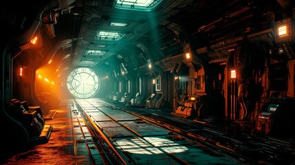 Alien ship interior