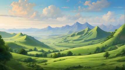 verdant hills landscape
