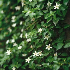Jasmine vines with tiny