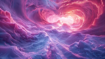 Abstract Flowing River of Light - Immersive VR Experience Design