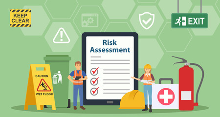 Occupational Risk Assessment Background. Occupational Safety and Health Concept